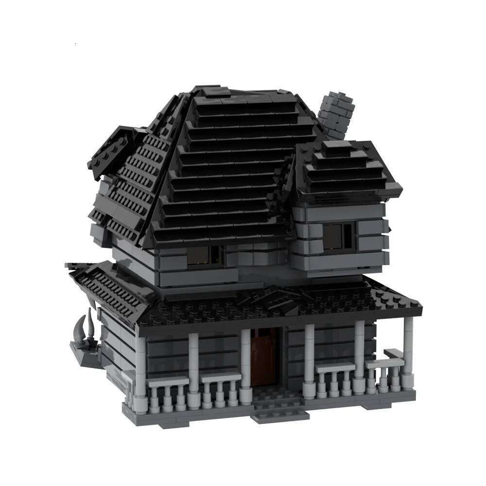 MOC Horror Monster House Building Blocks Model Haunted Hous Architecture Creativity Bricks DIY Assemble Toys Kids Halloween Gift Z260306