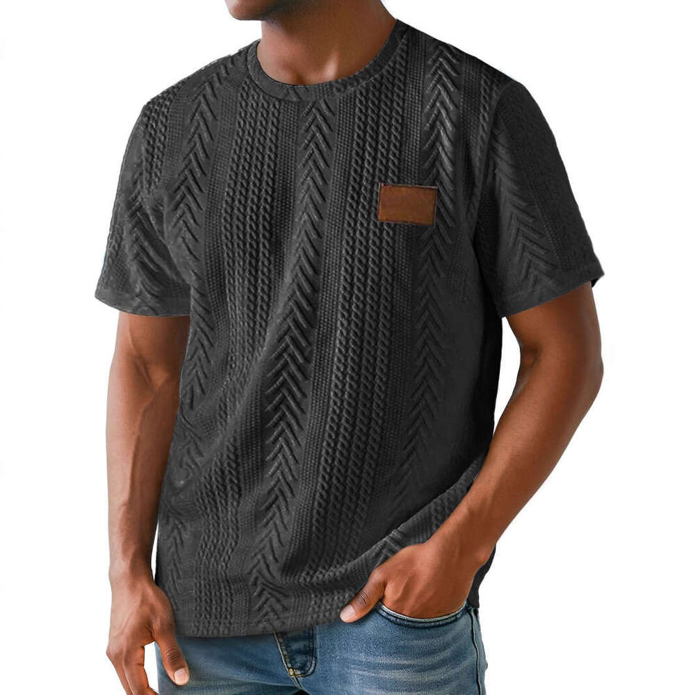 Summer European and American Cross-Border Men's 3D Digital Print Casual Loose Short Sleeve Youth Crew Neck T-Shirt for Men