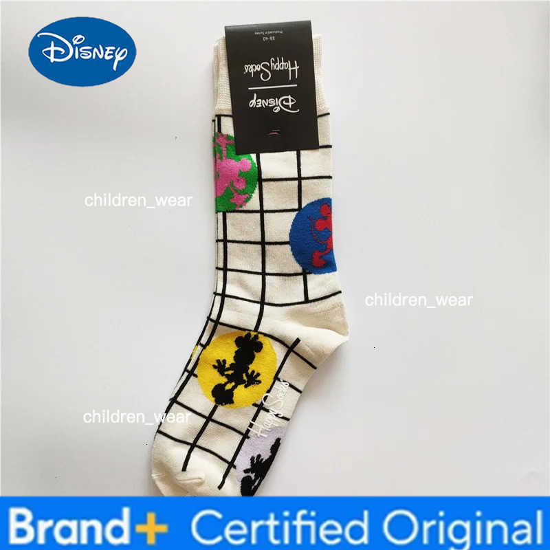 Disney Mickey Mouse Cartoon Cotton Socks for Men Women Cute Autumn Winter Thickened Warm Sock Funny Casual Home Adult Socks Gift H260306