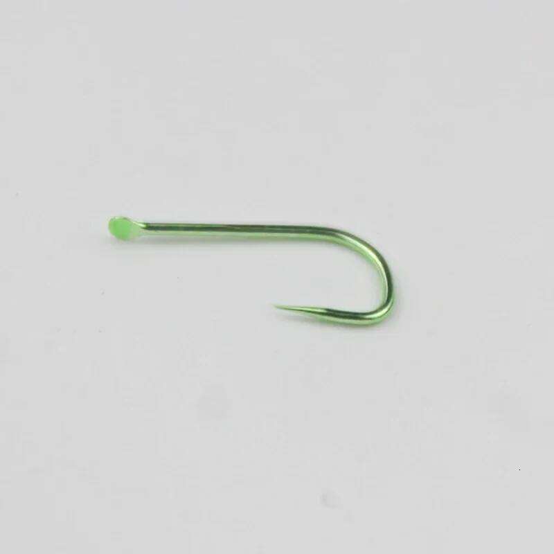 100pcs Fishing Hook 1#-8# Barbed Nobarb Fishhook Tiny Blue Green Pink Fishhooks Uncircle No Ring Carp Hooks Tackle Flat Body Y260305