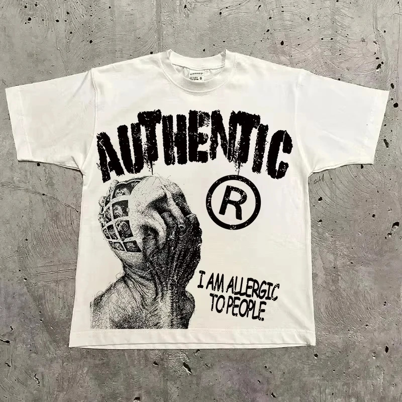 Harajuku Letter Graphic Print T Shirts Tops Men Women Street Over-sized T Shirt Pro Choice Streetwear Vintage Tee Clothing 260304