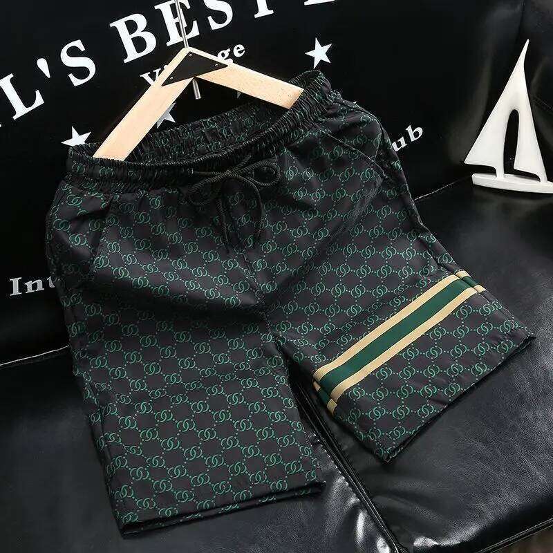 Men's Printed Trendy Shorts Designer Fashion Summer New Lightweight Five-Point Casual Pants