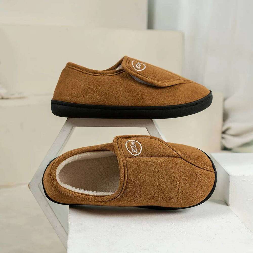Litfun Winter Warm Slippers For Women Men Outdoor Anti-slip Faux Fur Cotton Indoor Soft Cozy Plush Flat House Shoes