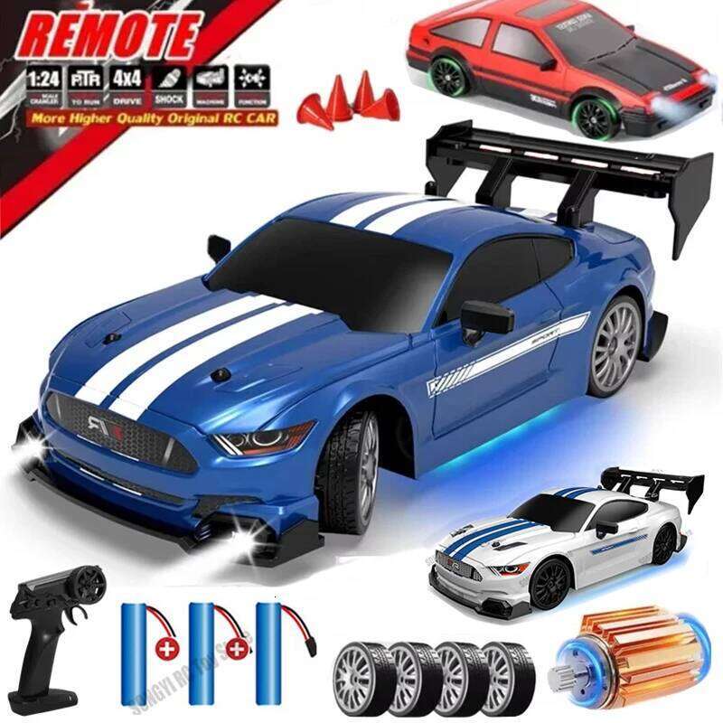 1:24 Remote Control Drift RC Car 4WD High Speed Racing Cars 2.4G Radio Controlled Vehicle Model Toy Gift for Kids Adults C260305