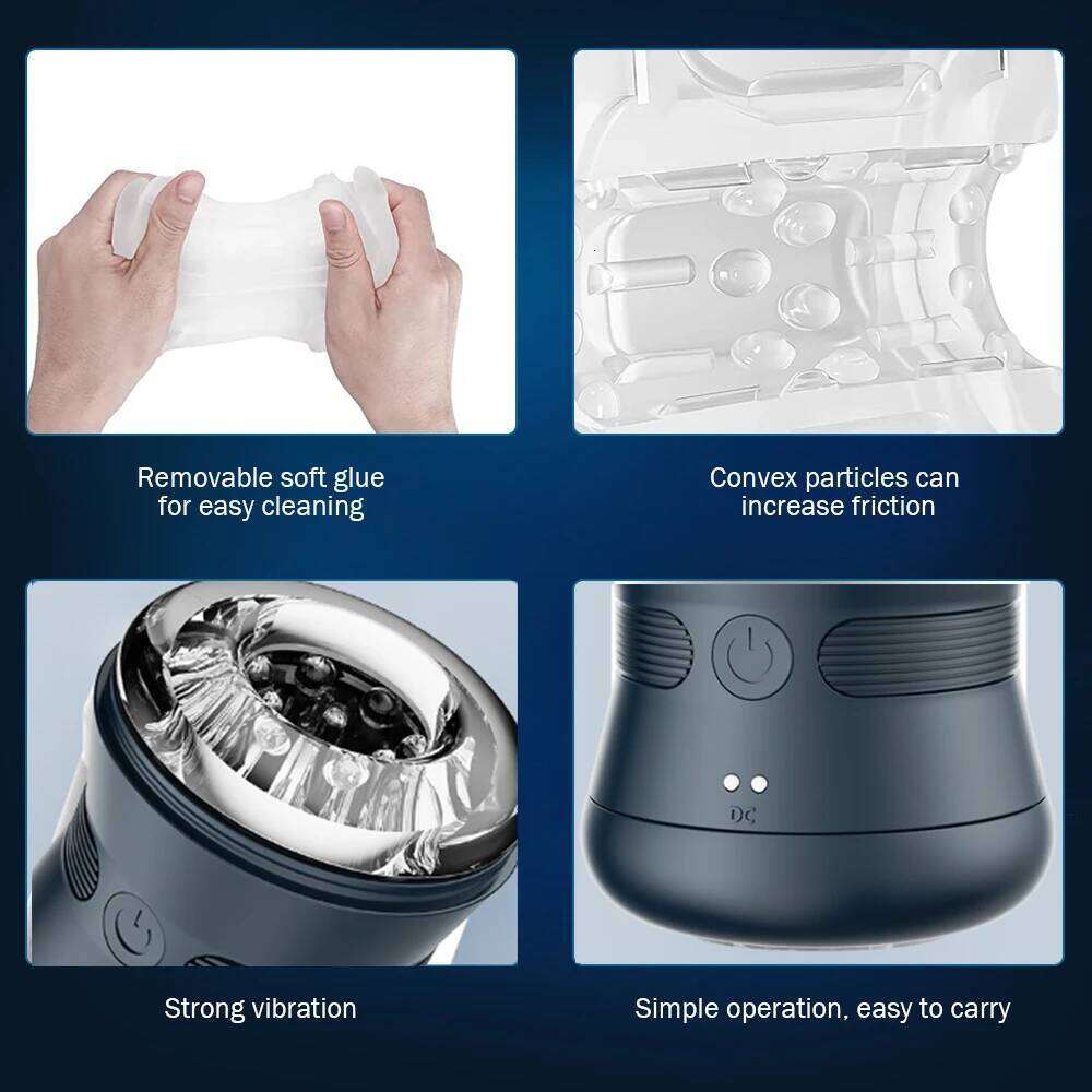 Automatic Male Masturbator Cup Vagina Masturbation Blowjob Man Mastuburator Sex Toys for Men Adult Goods Electric Mastubator W260305