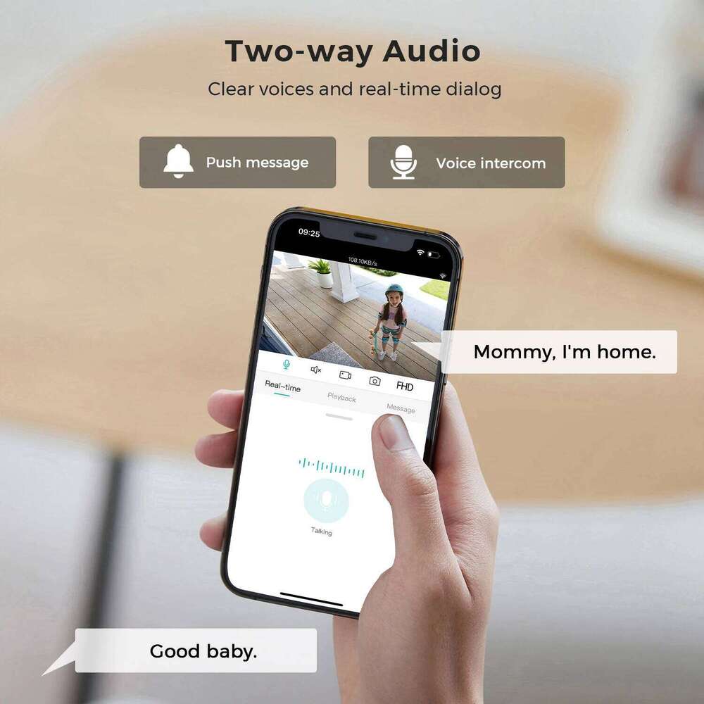 2pcs-Pack iCSee 5MP Mini PTZ WiFi IP Camera with AI Human Detection Color Night Vision for Outdoor Video Surveillance 4MP 2MP 26W0306