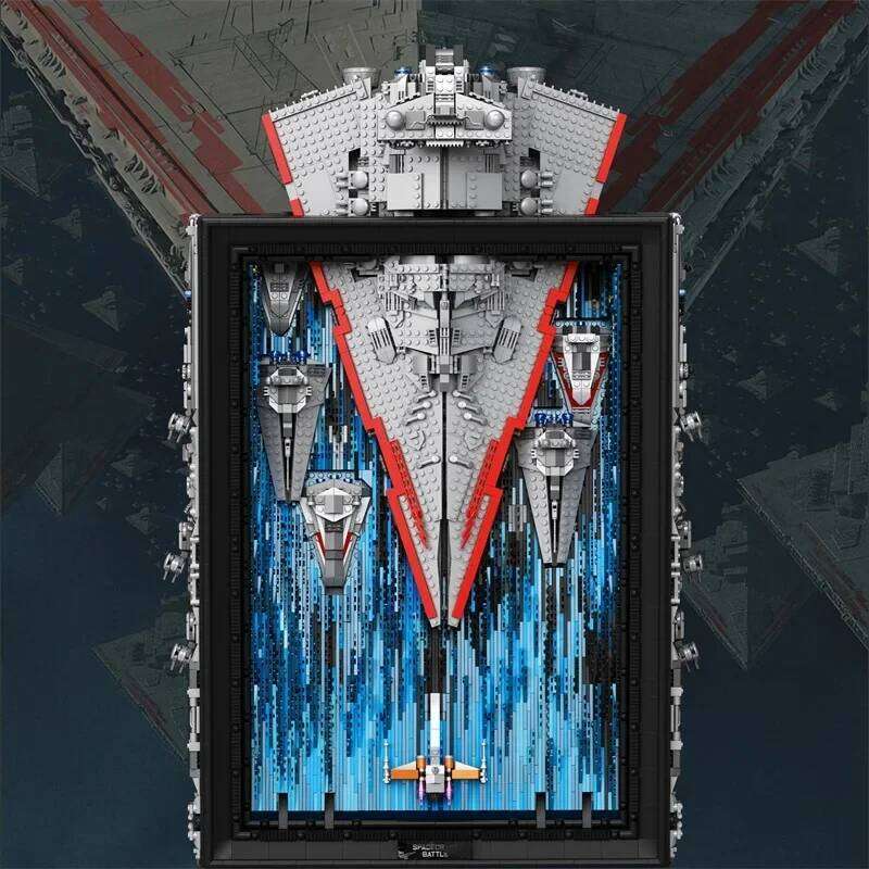5964PCS Shuttle Spacecraft Picture Model Building Blocks Battleship 3D Wall Photo Frame Bricks Toys For Kids Holiday Gifts Z260306