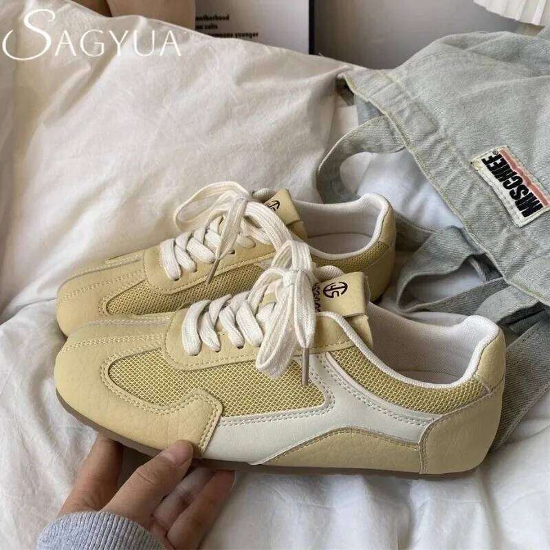 Casual Sport Sneaker Women Flats Shoes Mesh Sandals 2025 Trend Summer Comfort Breathable Soft Sole Running Zapatillas De Mujer