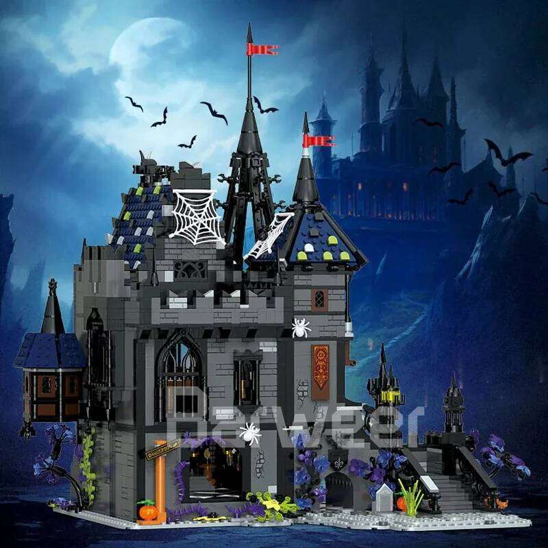 Movie Medieval Vampire Gulad Castle Set,City Architecture Modular Building Block Gift for Adults Kids 3007PCS Z260306