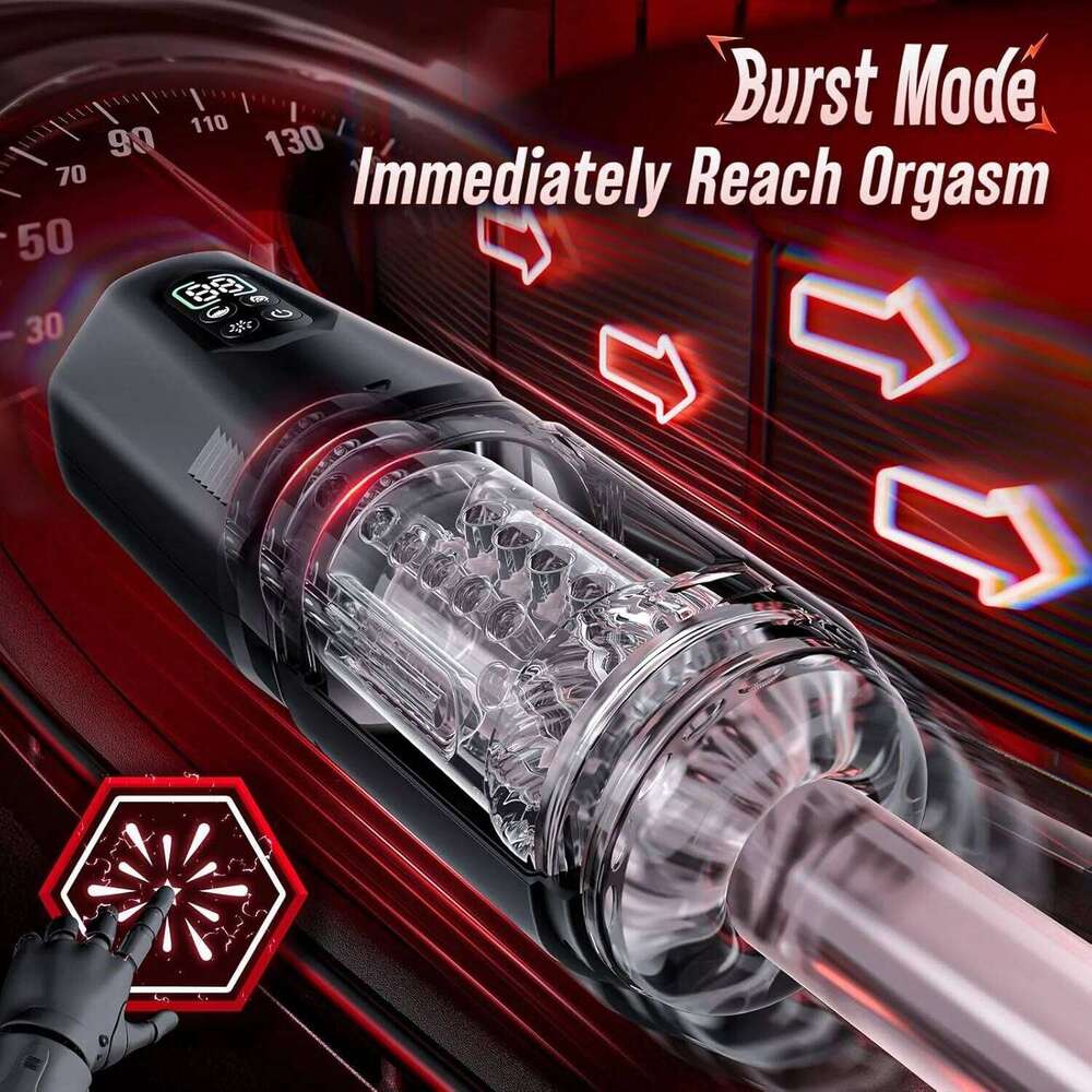 Automatic Thrusting Rotation Male Masturbator AI Sync Machine Vagina Masturbation Pocket Pussy LCD Display Sex Toys for Men W260305