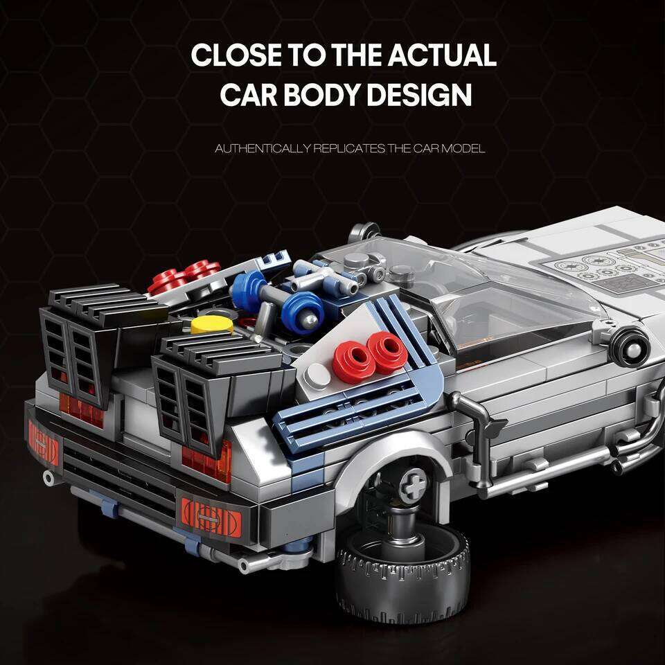 405PCS Classic DMC Building Blocks Future Sports Car Model Bricks Desktop Ornaments Collection Kids DIY Toys Holiday Gifts Z260305