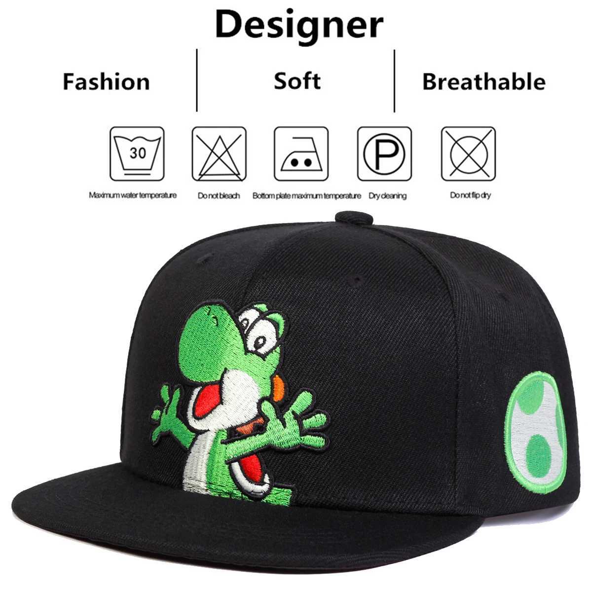Unisex Dinosaur Embroidery Hip-hop Hats Spring Autumn Outdoor Adjustable Casual Baseball Caps Sunscreen Hat Sports Cap S260306