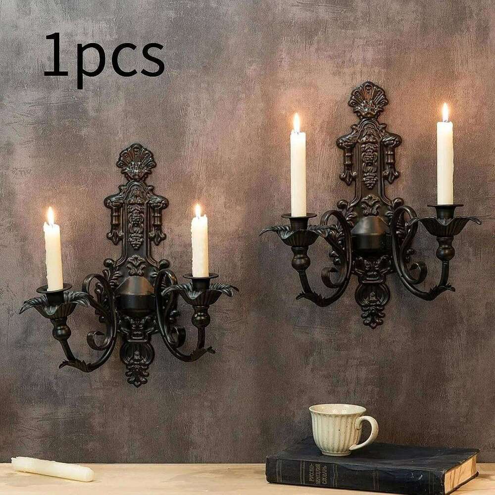 Metal Candle Sconces Candelabra Wall Decorations Ideal Stick Candles for Bedroom Table Centerpieces Living Room Home XJ260305
