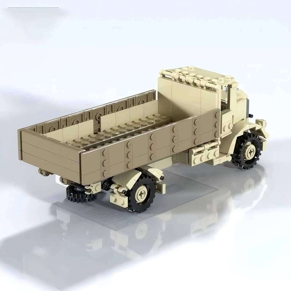 Military War Series MOC Building Blocks Toy Italian Off road Command Vehicle Automatic Cannon Truck M11-39 Medium Tank Model Z260306