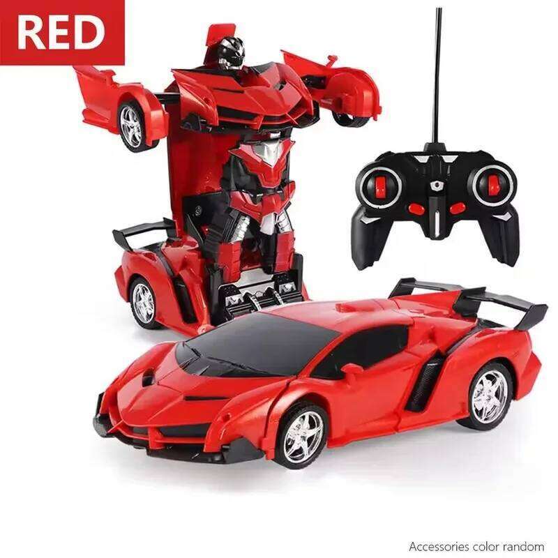 Electric Car 2 In 1 Transformation Sports Vehicle Model Robots Boys Toys Remote Cool RC Deformation Cars Kid Toy Gifts C260305