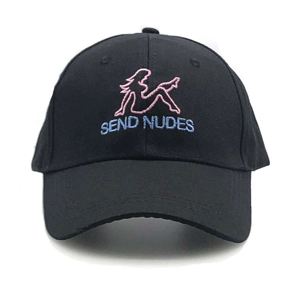 SEND NUDES Baseball Cap Fashion Cotton Embroidery Snapback Men High Quality Summer Dad Hat Male Kpop Sports Dropship Y260304