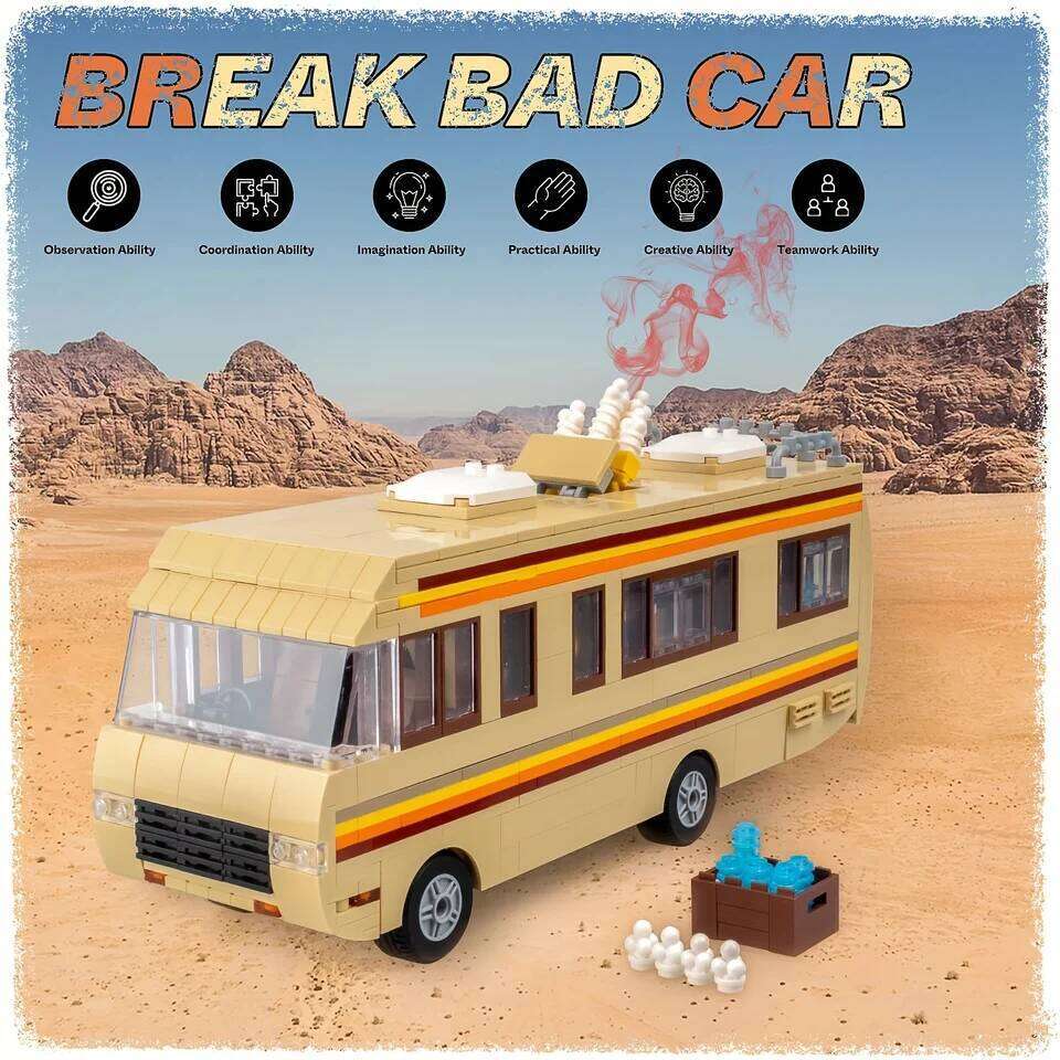 986pcs Breaking Bad Building Set Bus Accessories Educational DIY RV Toy Birthday Party Favor For Boys Girls Christmas gift Z260305