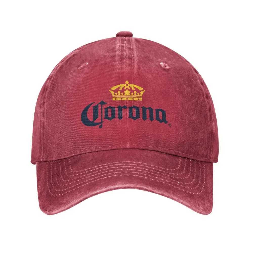 Corona Baseball Cap Classic Beer-print Cowboy Hat Unisex Teens Trucker Dad Hat Sunshade Running Hippie Snapback Cap Casual S260306