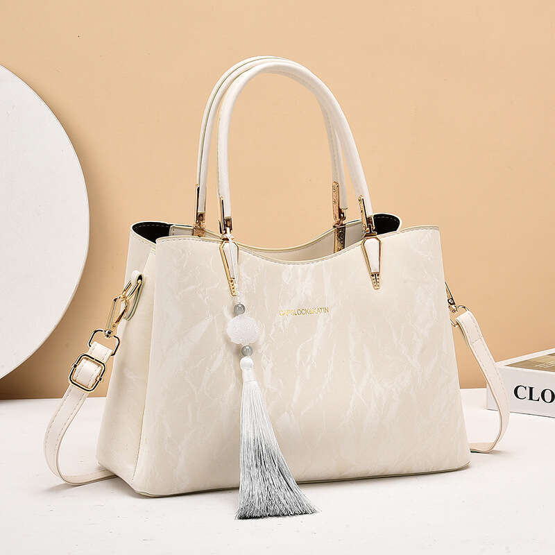 Tote New Chinese Style Women S Handbag Large Capacity Textured Shoulder Crossbody Bag Wholesale