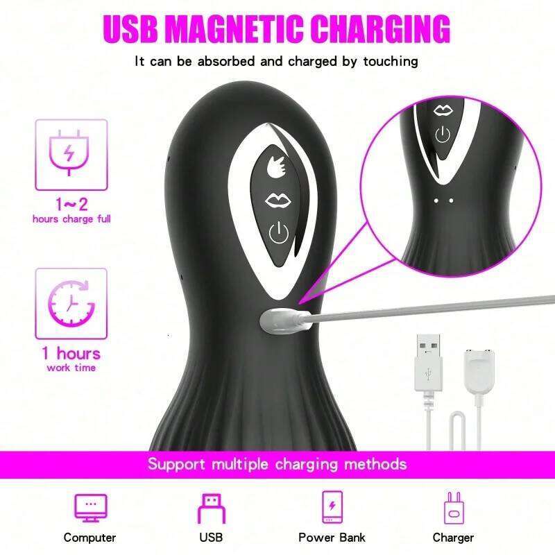 Male Masturbators Automatic Hands Free Powerful Sucking Telescopic Cup Pump Penis Enlargement Stroker For Men Sex Toy 18+ W260305