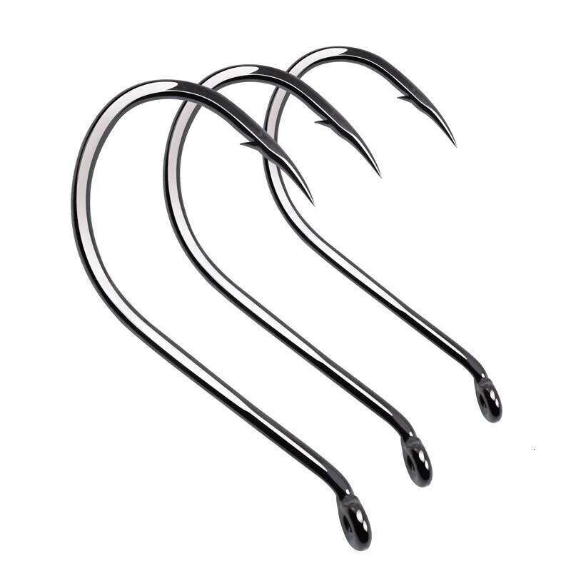 ZYZ 3~15Pcs Beak High Carbon Steel 15 Sizes Sea or Freshwater Fishing Hooks Sharp Black Octopus Fishhooks S260305