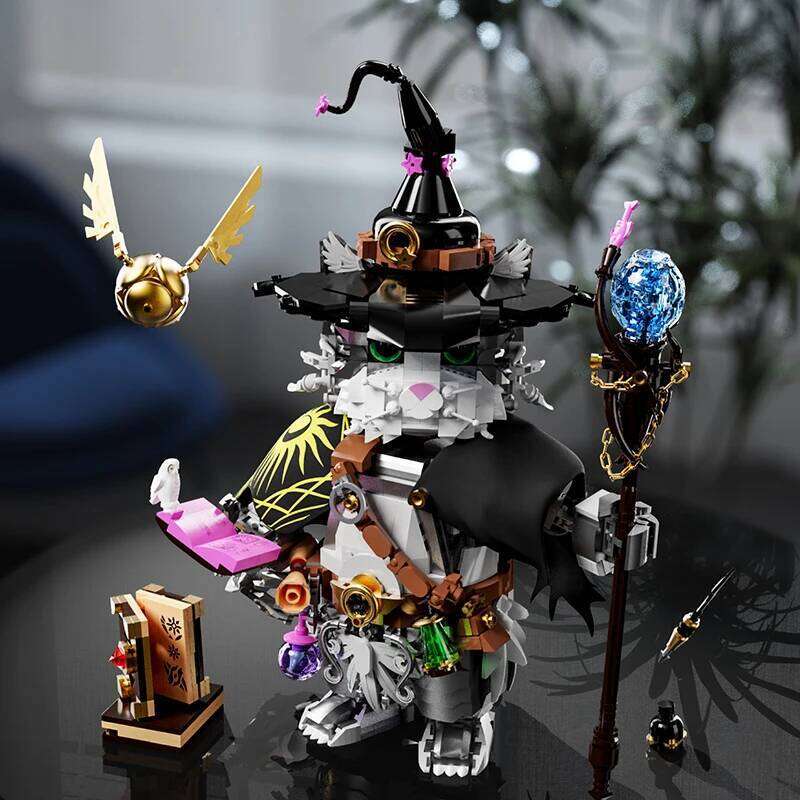 Magic World Animals MOC Building Sets Wizard Owl Bricks Creative Toys Blocks Ornaments Christmas Gifts for Kids Children Adult Z260306