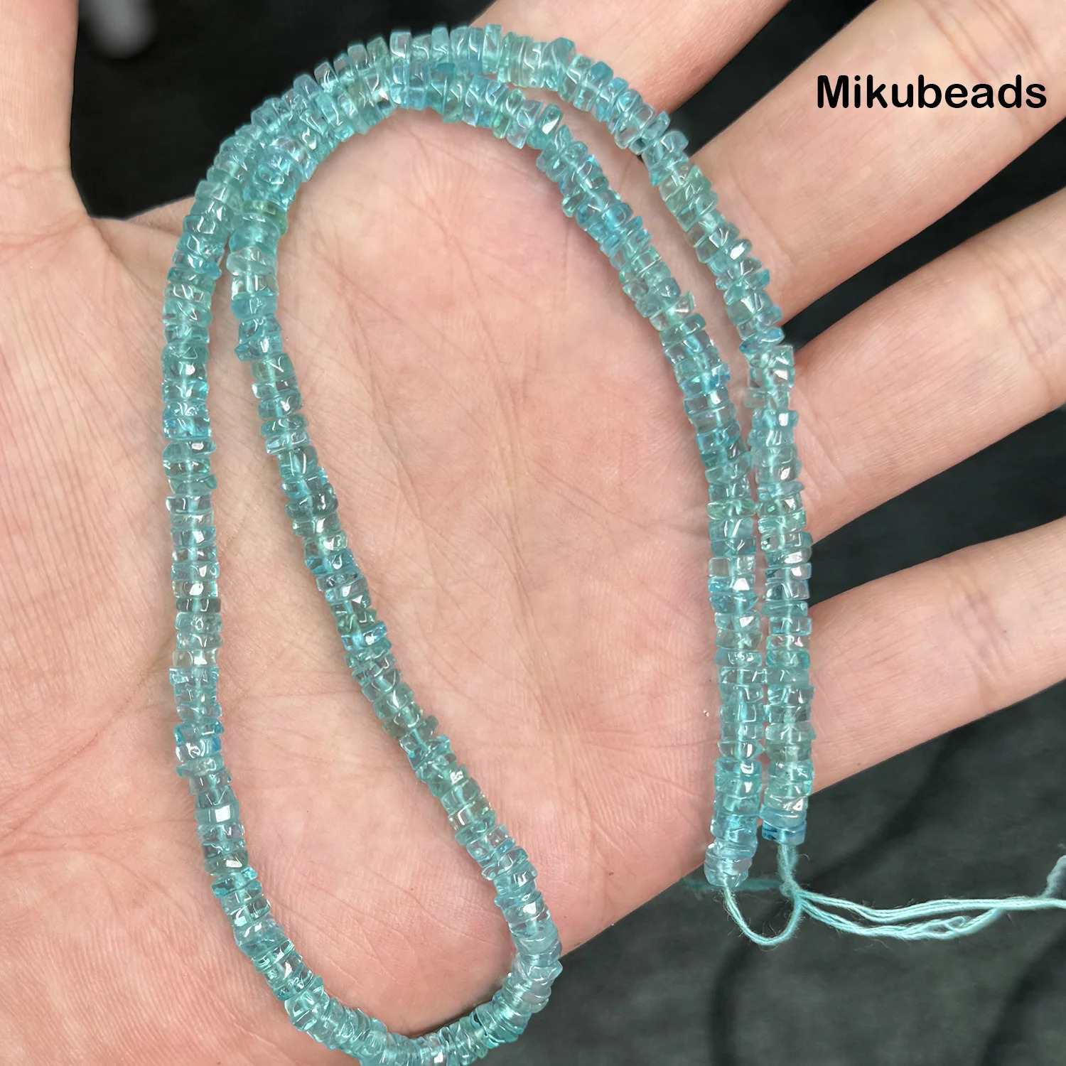 Natural Apatite 13-243-37mm 3A Rondelle Loose Beads For Jewelry Making DIY Bracelets Necklace Wholesale 260302