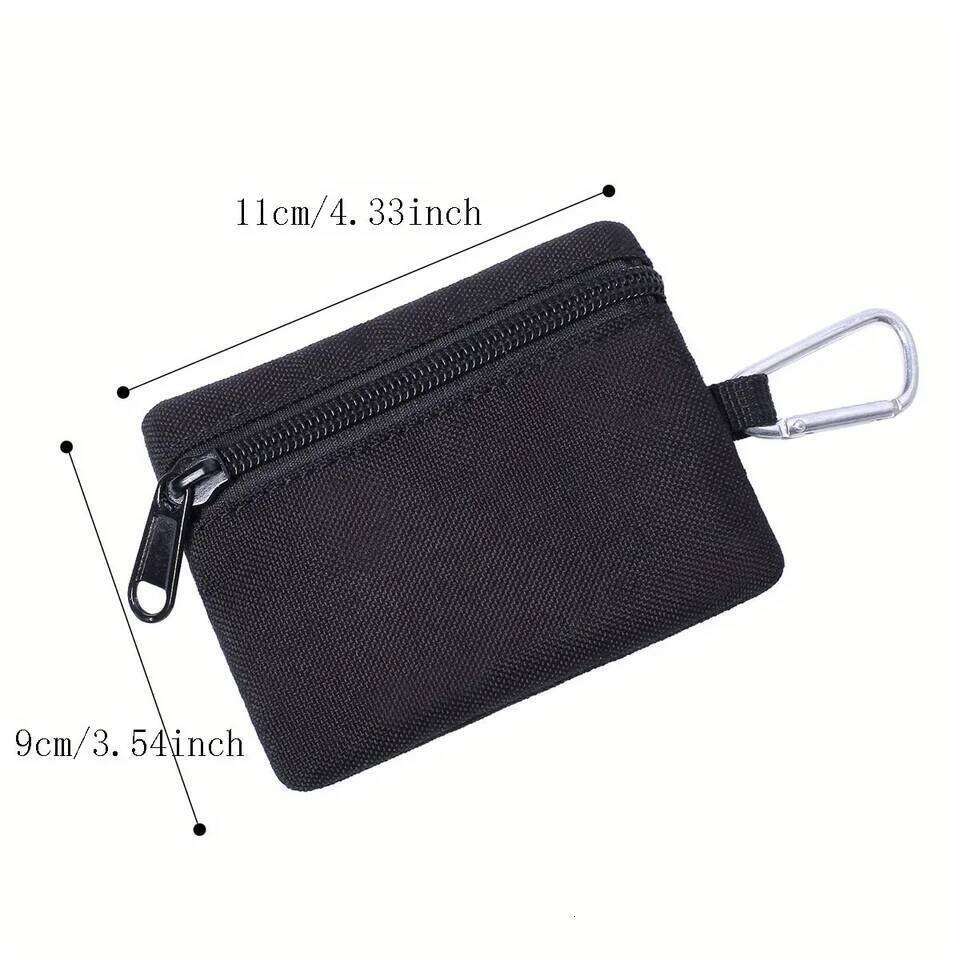 Tactical Mini Coin Purse Key Military Fan Outdoor Zipper Sports Waist Storage Accessory Bag One Pack C260304