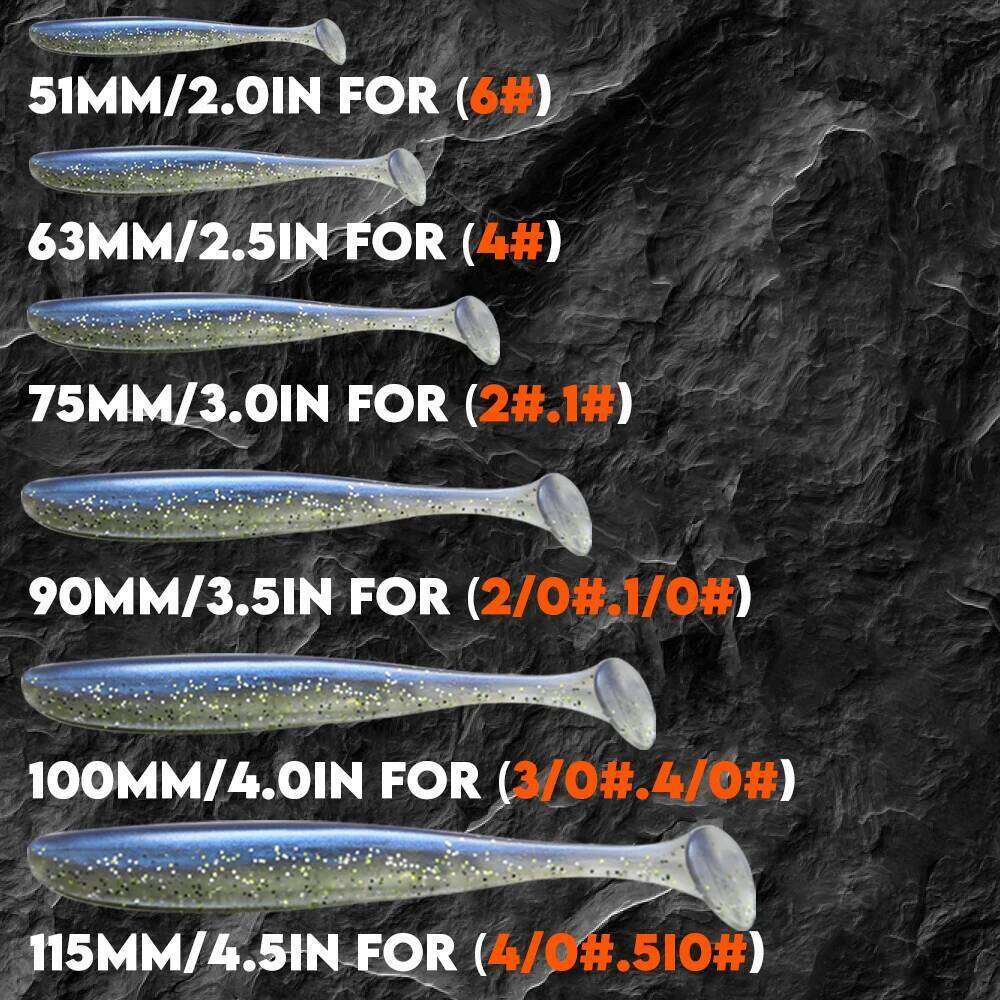 B&U 50pcs/lot Soft Worm Offset Hooks High Carbon Steel Wide Super Lock Fishhooks Lure Softjerk 8#-5/0 Fishing Tackle S260305