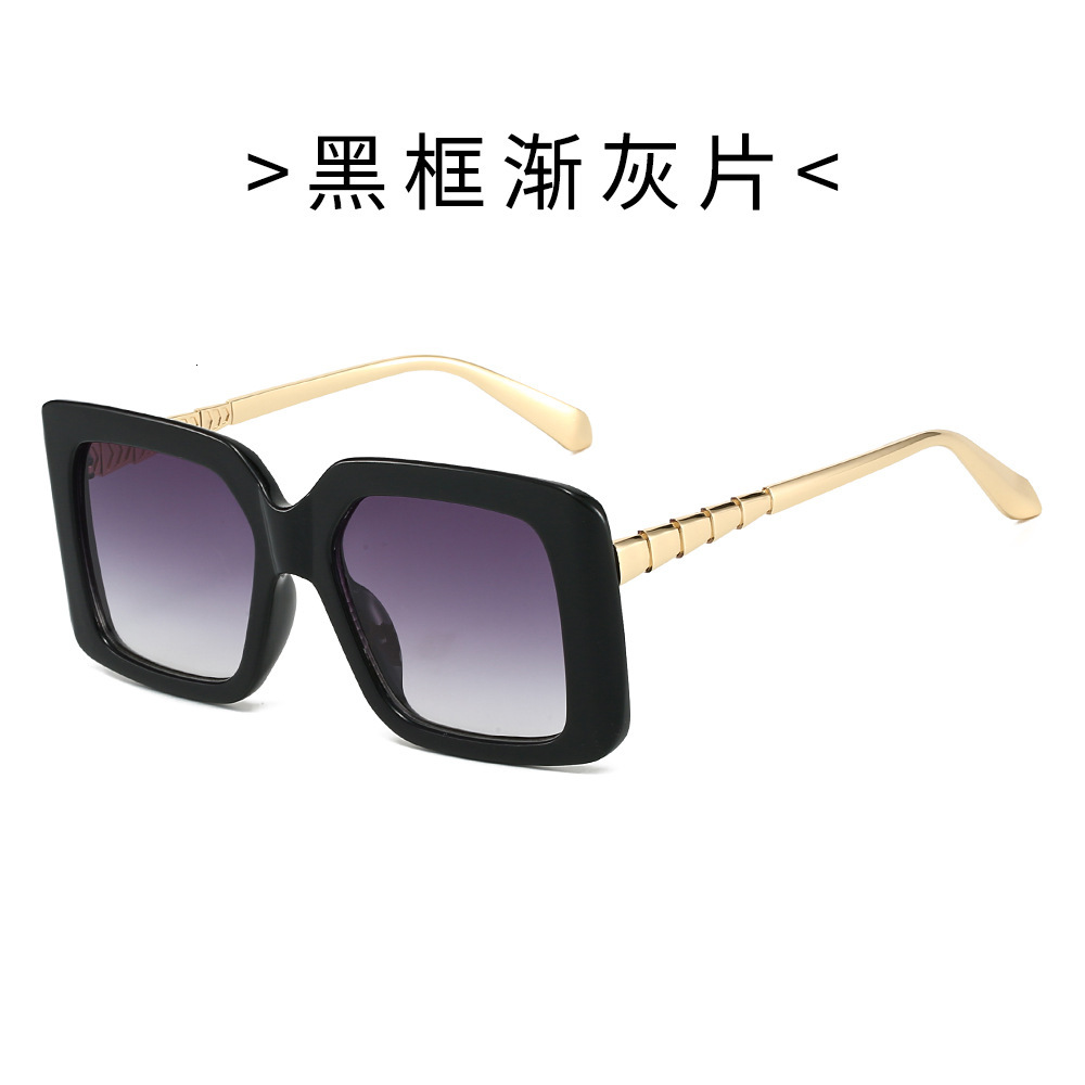25 new stylish colorful fashion sunglasses with square metal frames men women, offering a high-end feel for outdoor driving and street photography