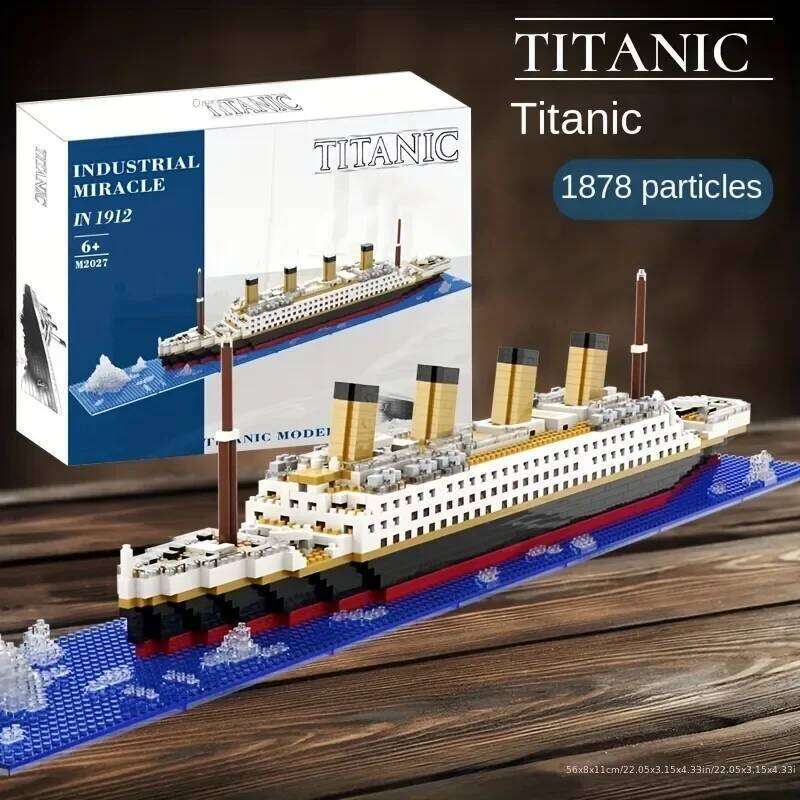Titanic cruise ship small particle assembly building blocks couples male and female gifts boutique decoration Z260305
