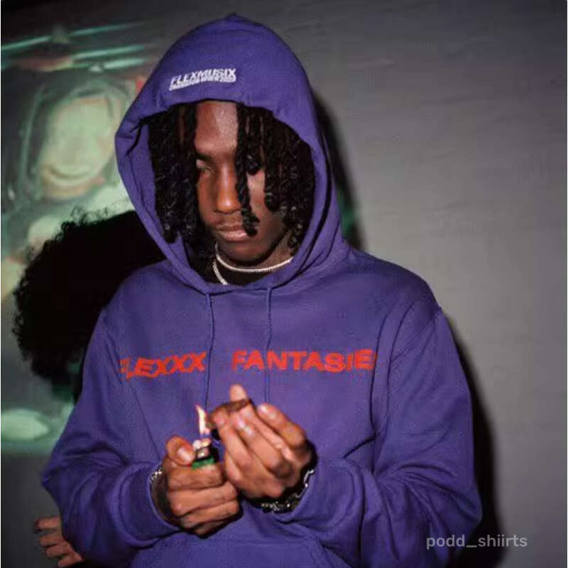 Men's Hoodies OsamaSon FlexMusix FLEXXX FANTASIES Hoodie Embroidered Sweatshirt High-quality For Hip-hop Youth Men's Clothing