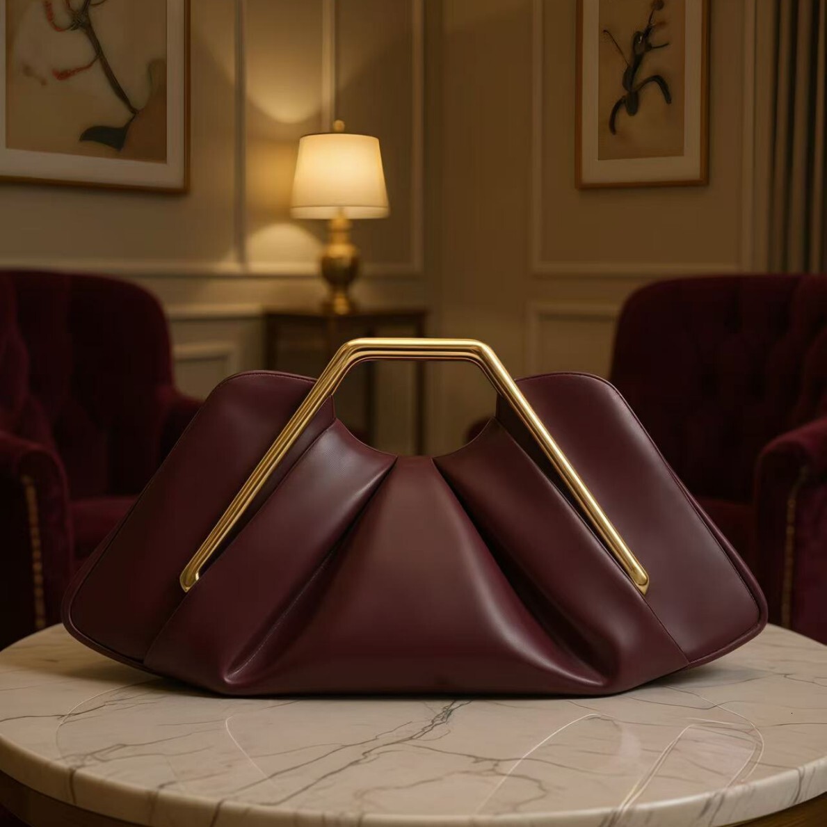 2026 New Cross-border Soft Leather Bag For Women, Niche Cloud Luxury Handbag Bag, Evening Pleated Bag, High-end Crossbody Underarm Bag For Women