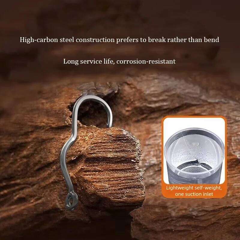50 Pcs Durable Automatic Flip High Carbon Steel Fishhook With Eye Anti Slip Hook Sharp Barbed Fishing Tackle Accessories S260305