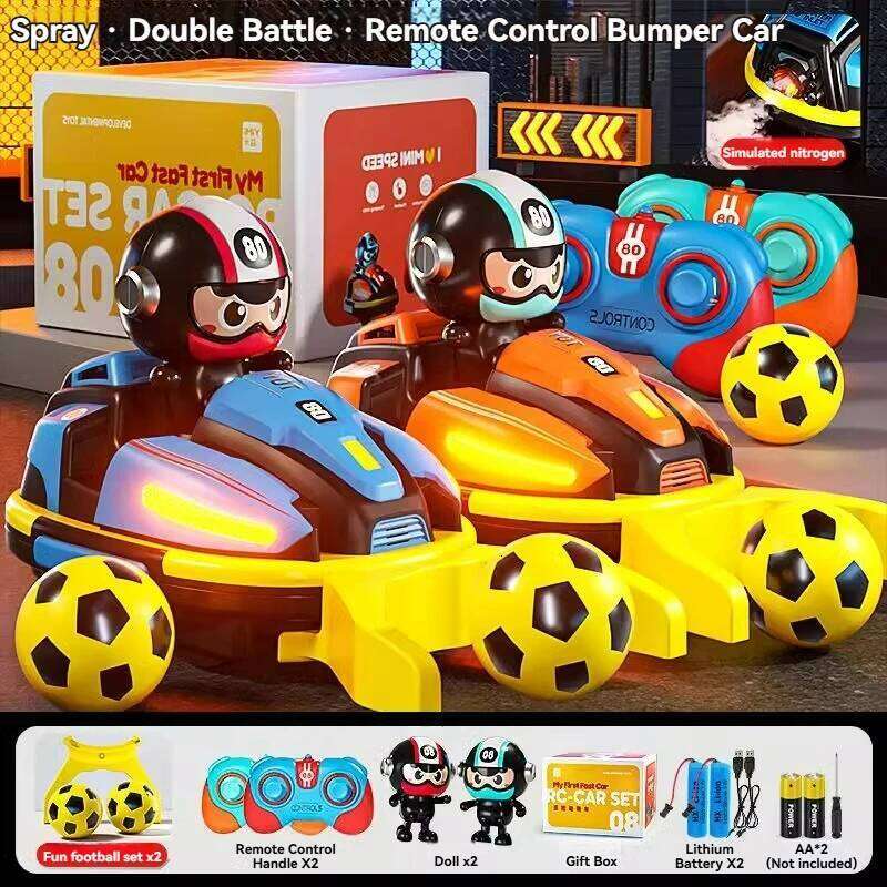 Football Sports Battle Bumper Car Kid Catapult Robot Karting Toy with Music Light RC Game for Boy Girl Family Battles C260305