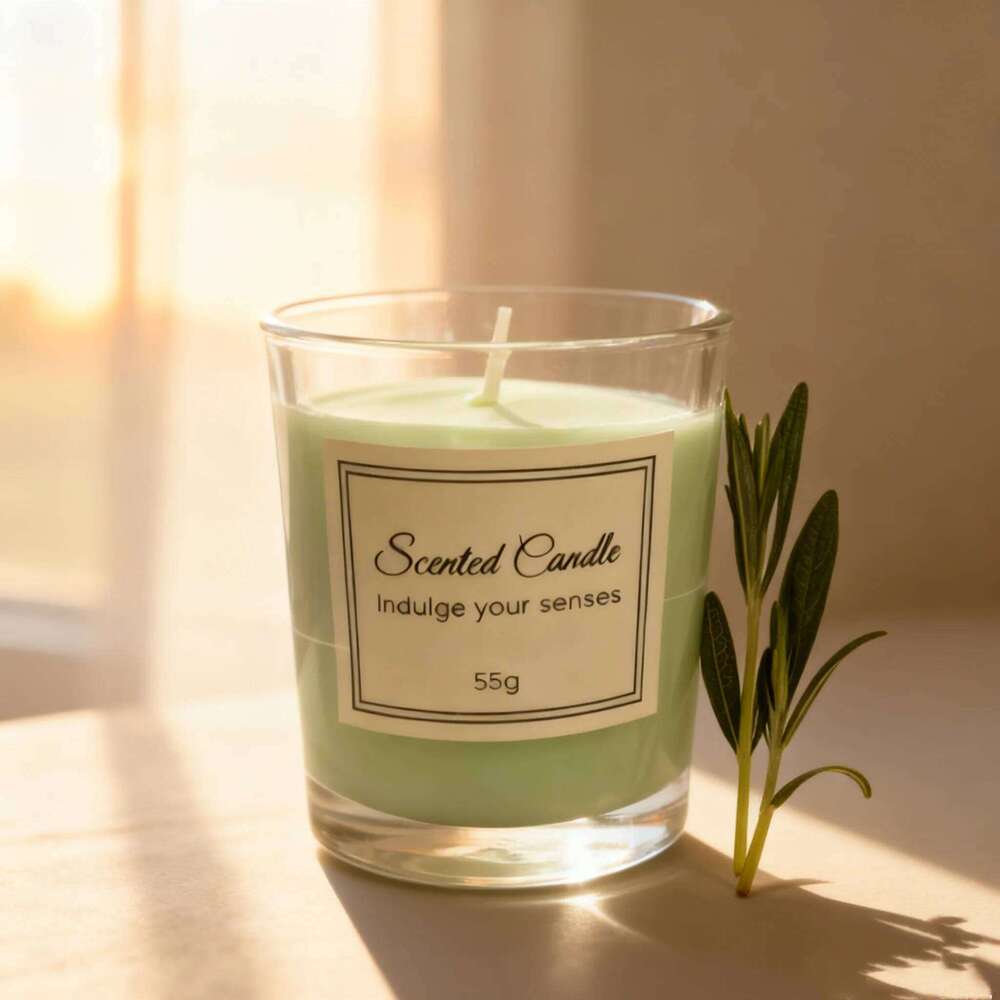 Premium Aromatherapy Candle Box: Handmade Glass Soy Wax Candle, Smokeless, Creative Design, Ideal Companion Gift W260304 W260305