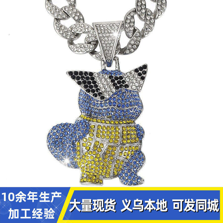 Hot-selling Hip-hop High-quality Design Sense Alloy Full Diamond Cartoon Character Three-dimensional Pendant Free Shipping Nationwide