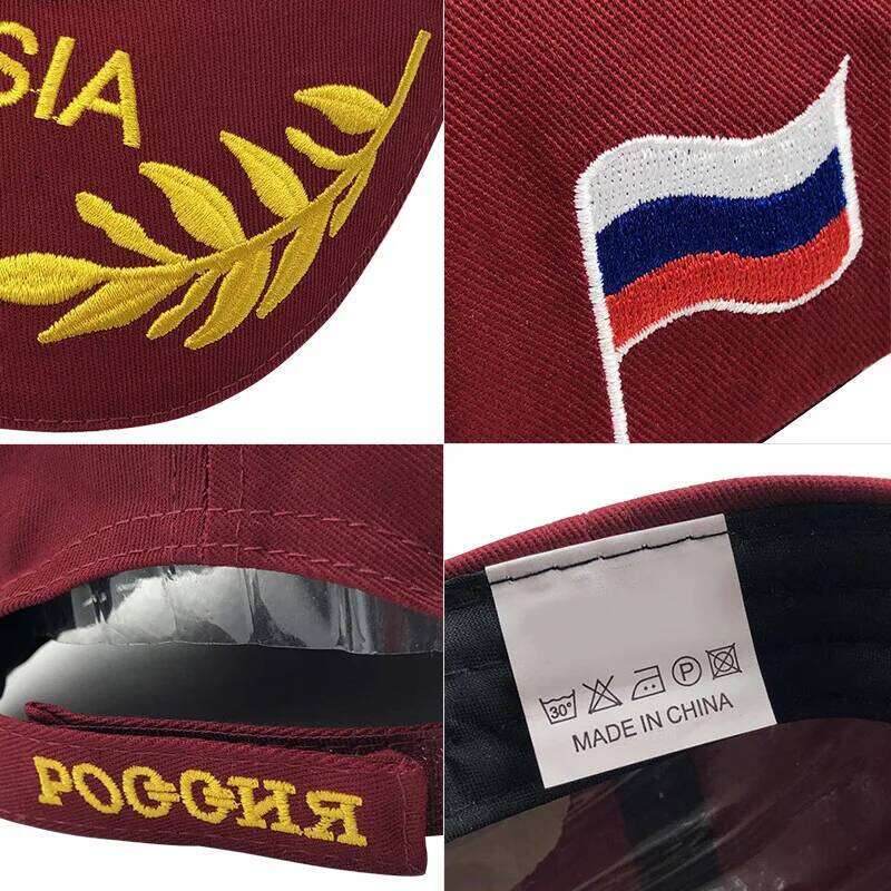 Russia Baseball Cap Cotton Russian National Emblem Embroidery Snapback Caps For Men Women Unisex Adjustable Outdoor Visor Hat Y260304
