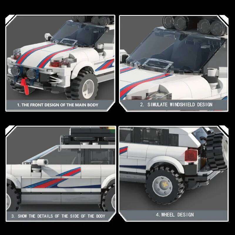 406PCS City Off-Road Vehicle Building Blocks Racing Car Model Bricks Collection Display Kids Educational DIY Toys Holiday Gifts Z260305