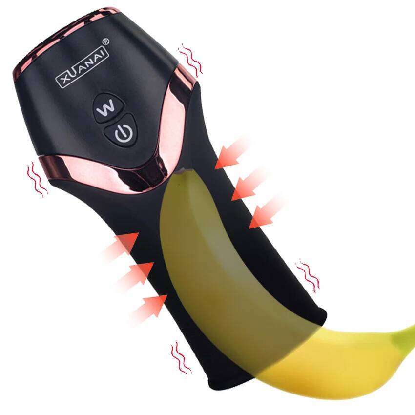 Pump Vibrator Penis Delay 12 Speed Male Masturbator Trainer Adult Automatic Glans Stimulate Exercise Oral Sex Toys for Men W260305