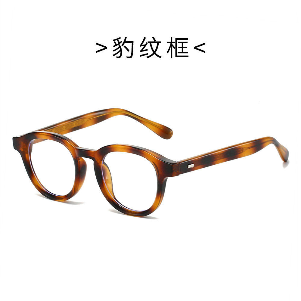 New 25TR90 frame pin anti-blue light flat glasses for men and women, fashionable, retro, cute, street style, outdoor eyewear