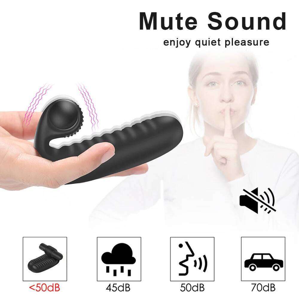 Sex Toys Finger Sleeve Vibrator G Spot Massage Clit Stimulate Female Masturbator For Women Lesbian Orgasm Adult Products W260305