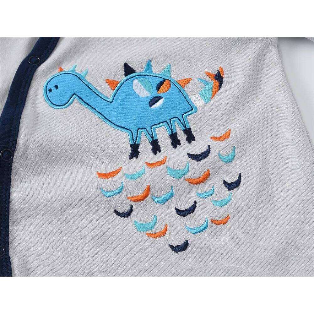 Unisex Baby Rompers Full Sleeve 100% Cotton Cartoon Print Newborn Jumpsuit 0-12 Months Infant Clothes Costume Z260306