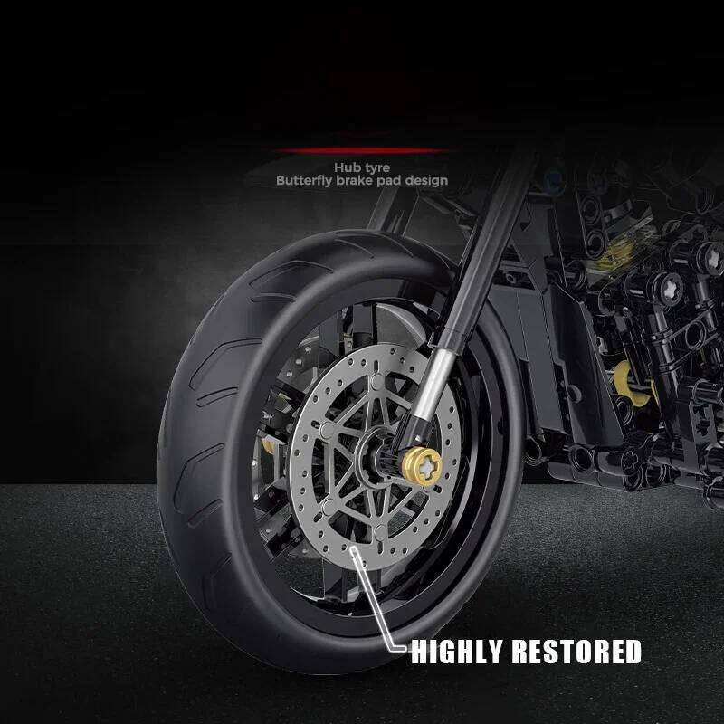 New 1:8 Classic Motorbike Building Model Blocks Moto City Racer Bricks Toys for Kids Boys Children Adult MOC Sets High-tech Z260305