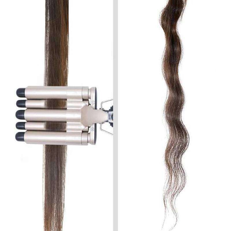 Home Use New Three Ceramic Ionic Big Wave Curling Iron With Triple Barrel Waver Hair Curler 26Y0306