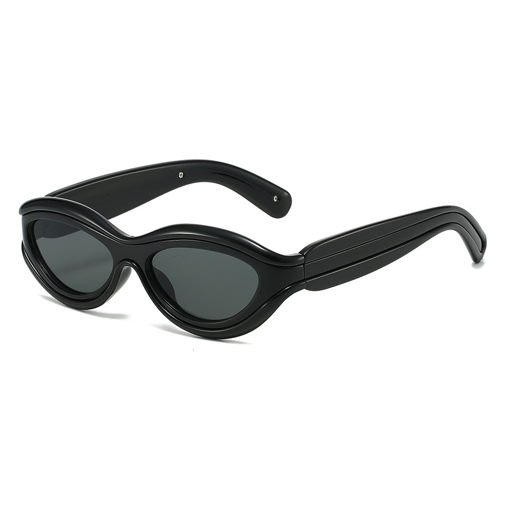 New Trendy Personality Color Block Retro European American Style for Men and Women High-End Outdoor UV Protection Sunglasses