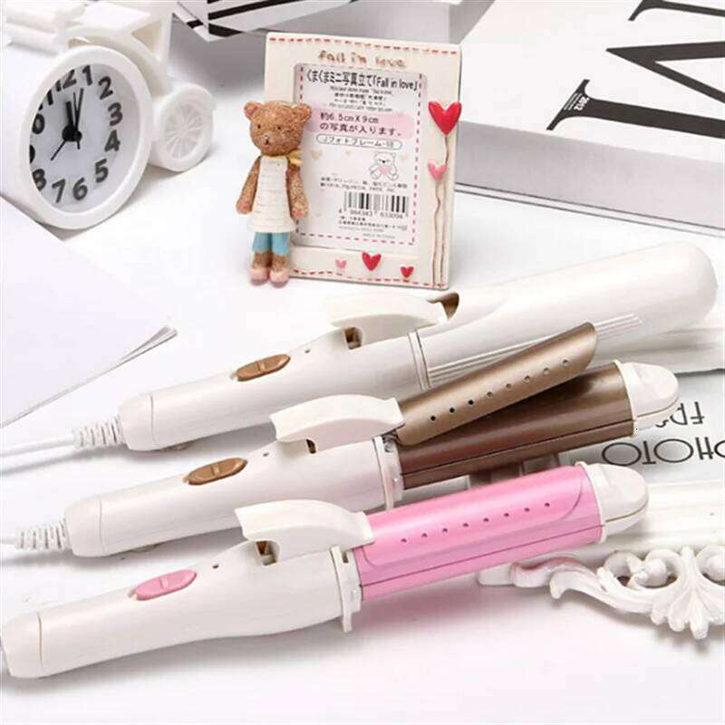 Multifunction 3 In 1 Gold Ceramic Curling Iron Curler Professional Styling Tools Hair Straightener Heated Roller 26Y0305