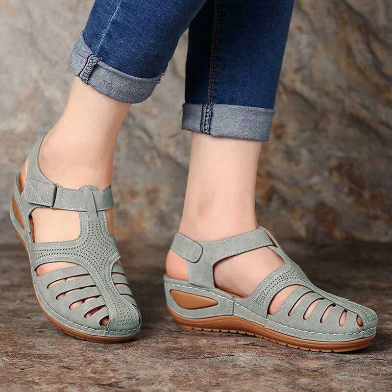 New Women's Sandals Premium Orthopedic Bunion Corrector Flats Casual Soft Sole Beach Wedge Vulcanized Shoes