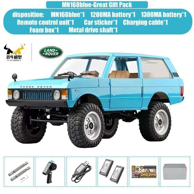 NEW 1/12 MN168 Rc MN Model 4WD Remote Control Crawler Off Road Vehicle Electric Climbing Car Toys for Children Adults C260305