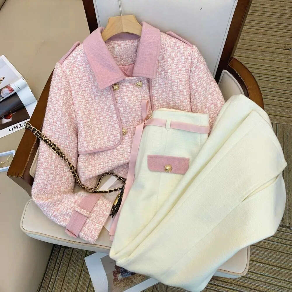 High Waist Wide Leg Trousers: Preppy Style Suit Separates for Casual Korean Fashion Looks